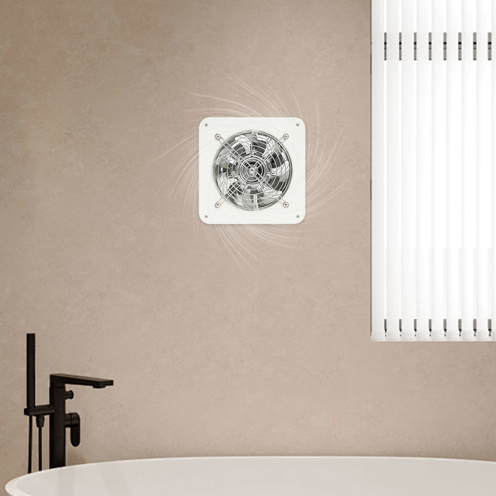 6″/7″ Industrial Commercial Metal Axial Fan Extractor Exhaust Fan Air Blower Fan