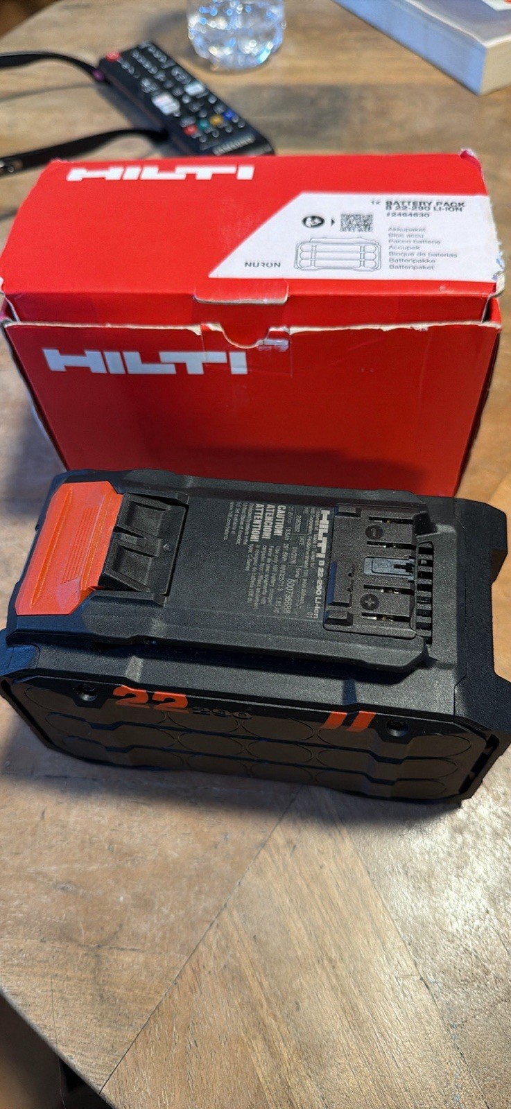 NURON Hilti B 22-290 22V Li-Ion Battery 2464630 *Brand New* #E4 34