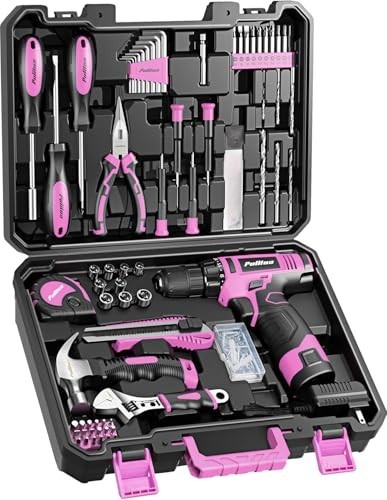 149 Piece Pink Cordless Drill Set 12V 1300mAh Battery Included Tool Kit