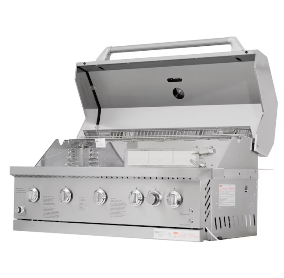 NXR 37in 5 Burner BBQ Gas Grill Stainless Steel Infrared Free Shipping