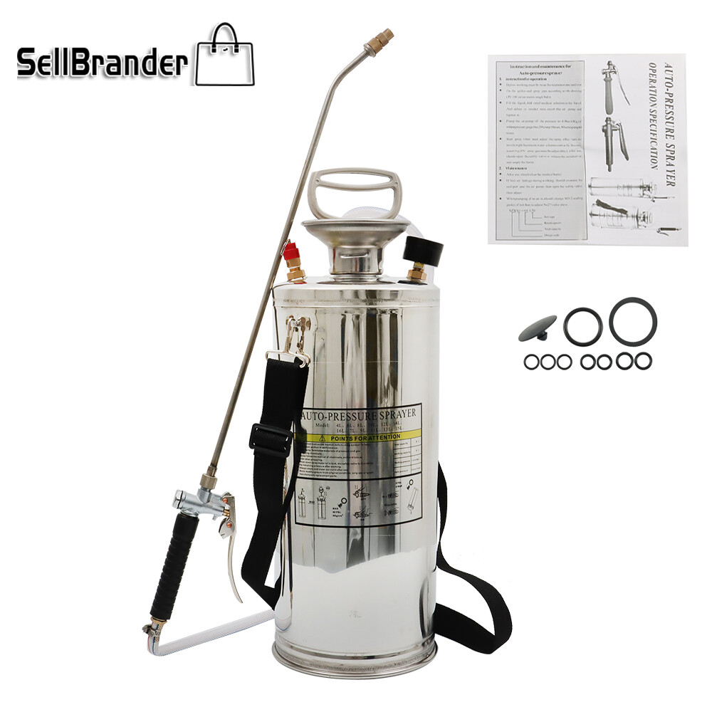 1/1.5/2/3/3.5 Gallon Pump Sprayer Stainless Steel, Lawn and Garden Hand Pump