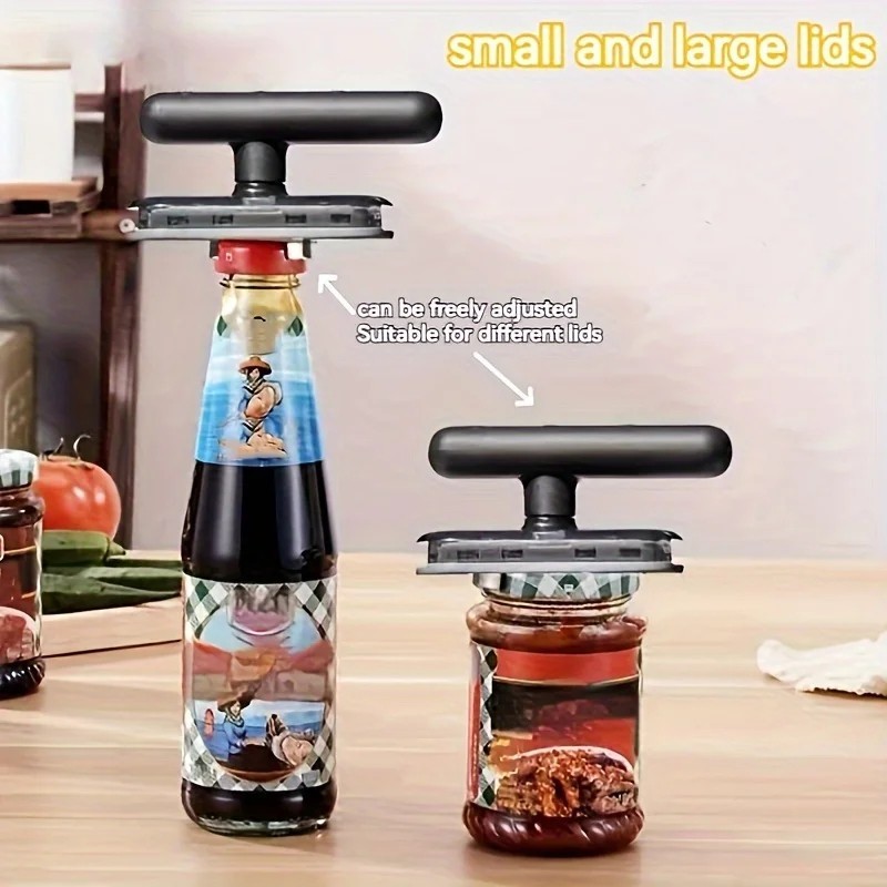 Easy Grip Jar Opener, Non‑Slip Lid Remover for Tight Lids, Seniors, Ergonomic