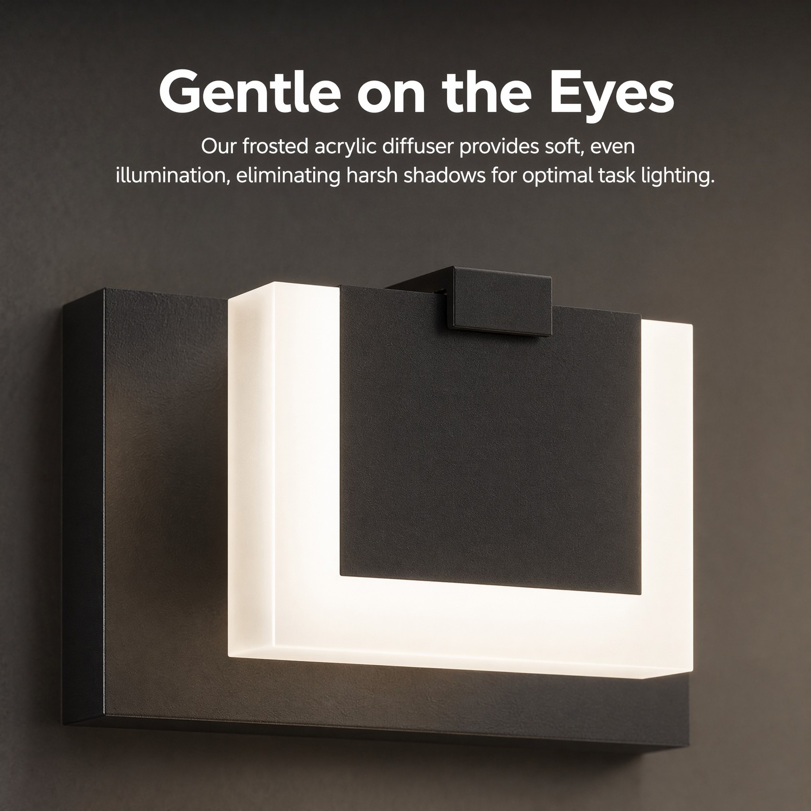 22 in 3 Light Black Dimmable LED Vanity Bathroom Over Mirror Wall Sconce Fixture