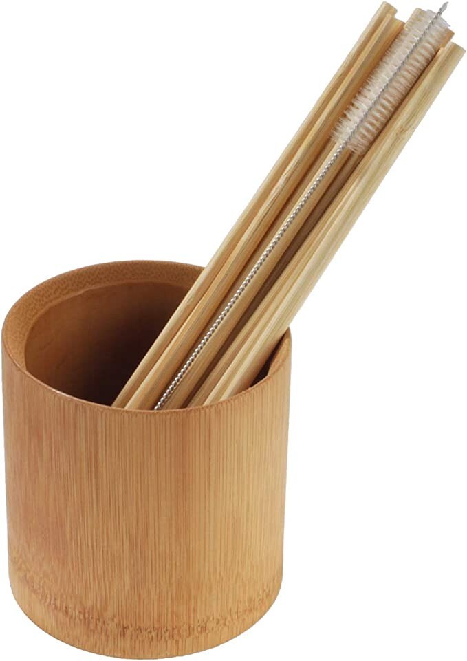Reusable Bamboo Thin Drinking Straws – Eco Friendly Plastic Alternative