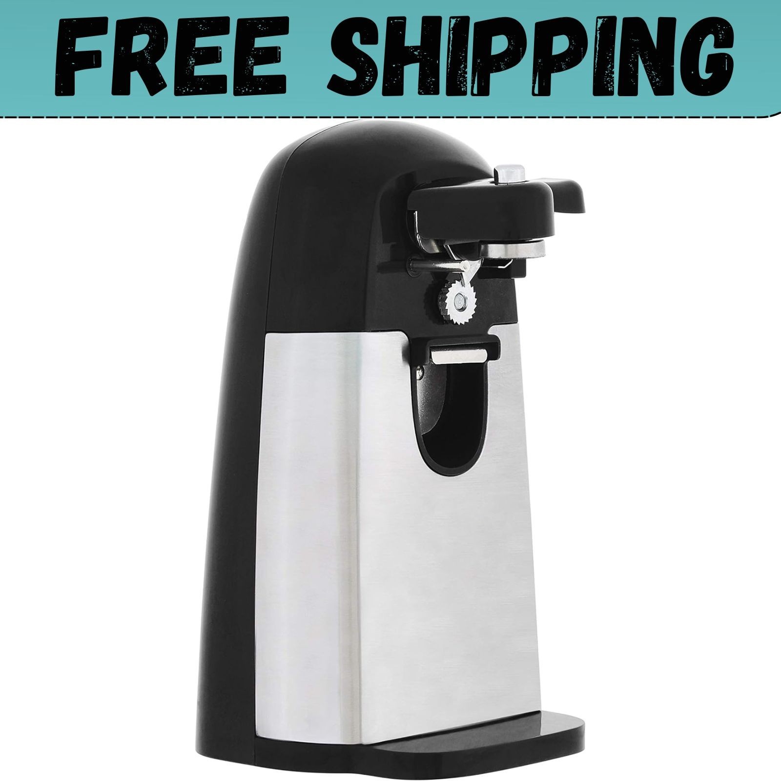3 In 1 Electric Can Opener Bottle Opener and Sharpener with Stainless Steel