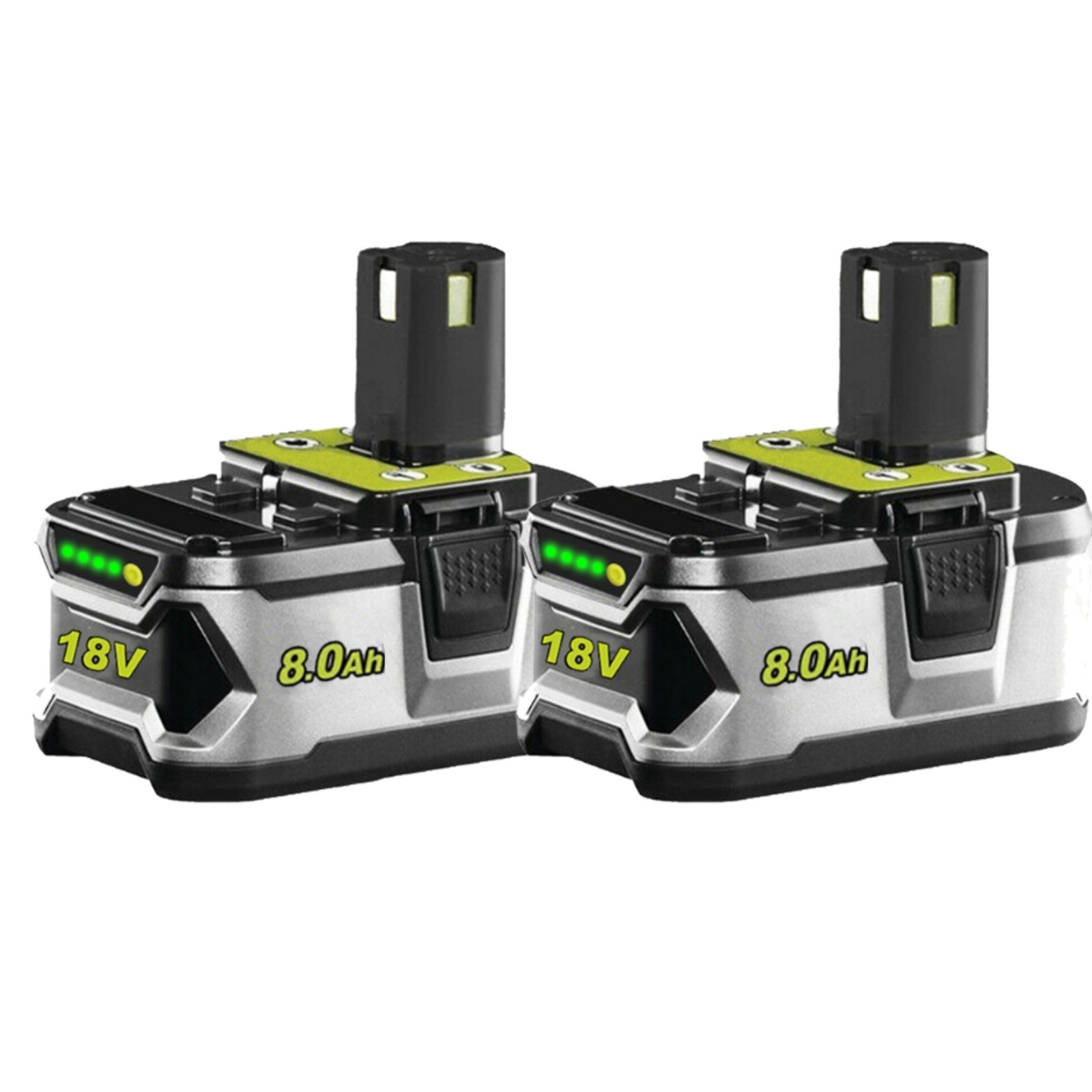 8000mAh Lithium-ion Battery For Ryobi One Plus P108 18 Volt High Capacity