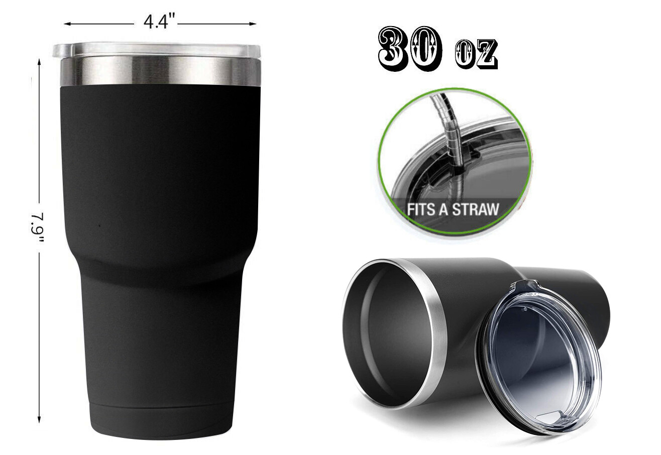 Tumbler 30oz Stainless Steel Vacuum Double Wall Insulation Travel Sport Bottle