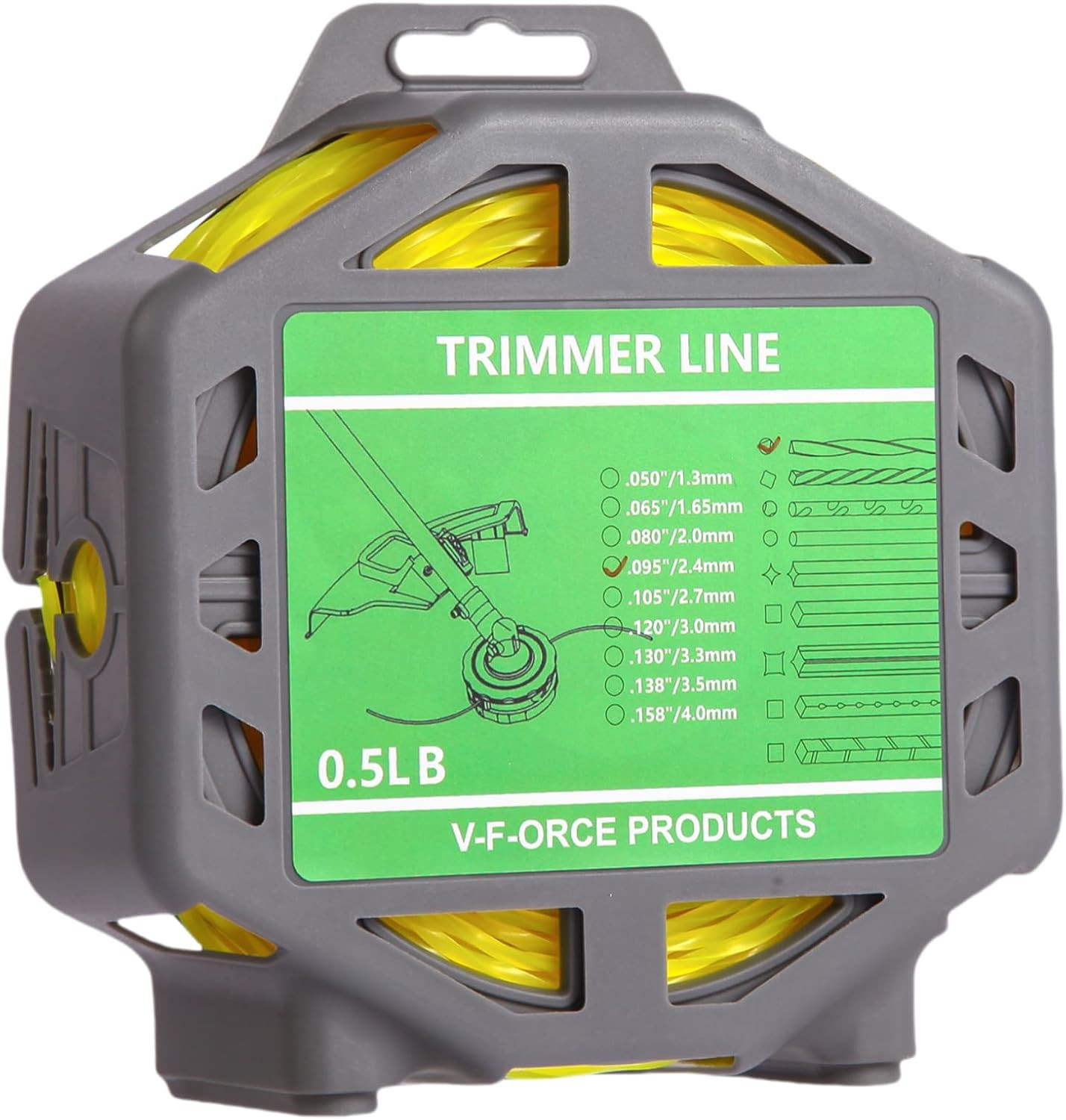 String Trimmer Line .095 0.5 LB Compatible with Ego String Trimmer 095 Weed Eate