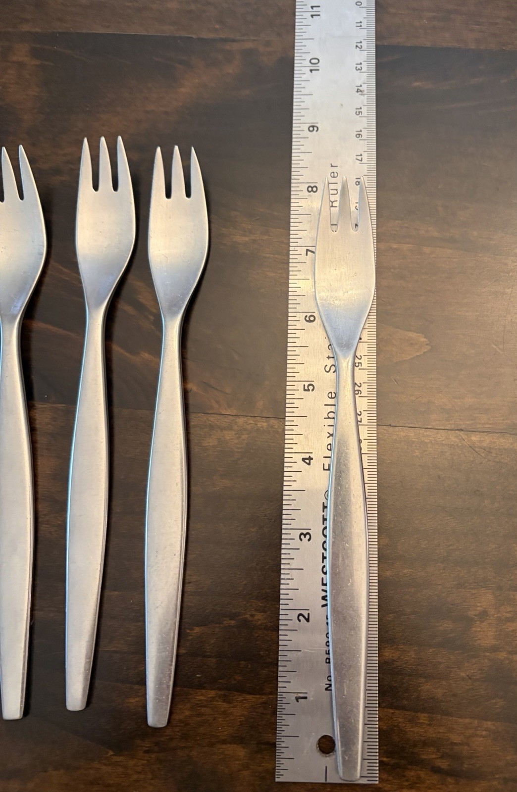 Mid Century 18-8 GENSE FOCUS Flatware Folke Arstrom Sweden MCM Cutlery 10 Forks