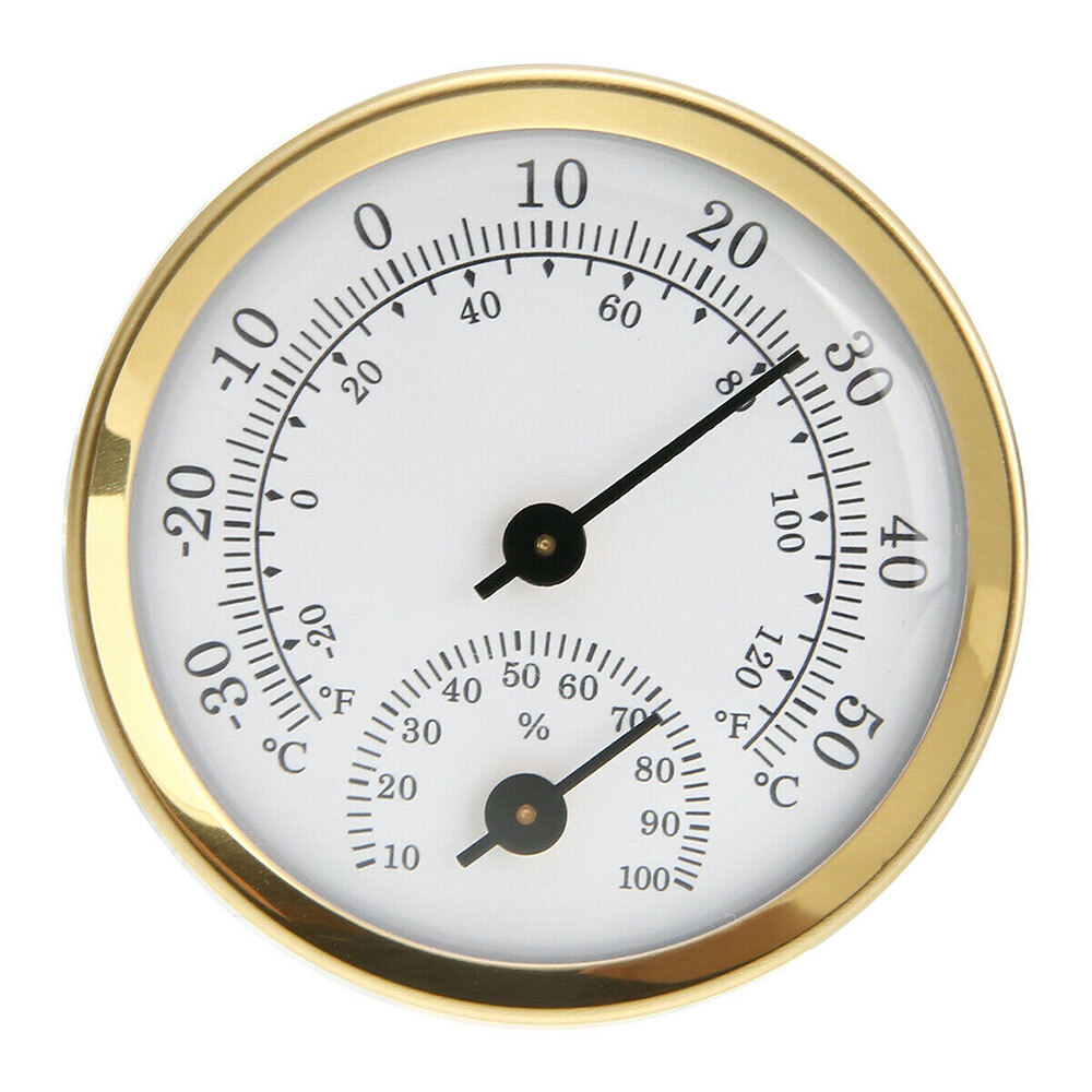 Mini Analog Humidity Temperature meter Gauge Thermometer Hygrometer Household *
