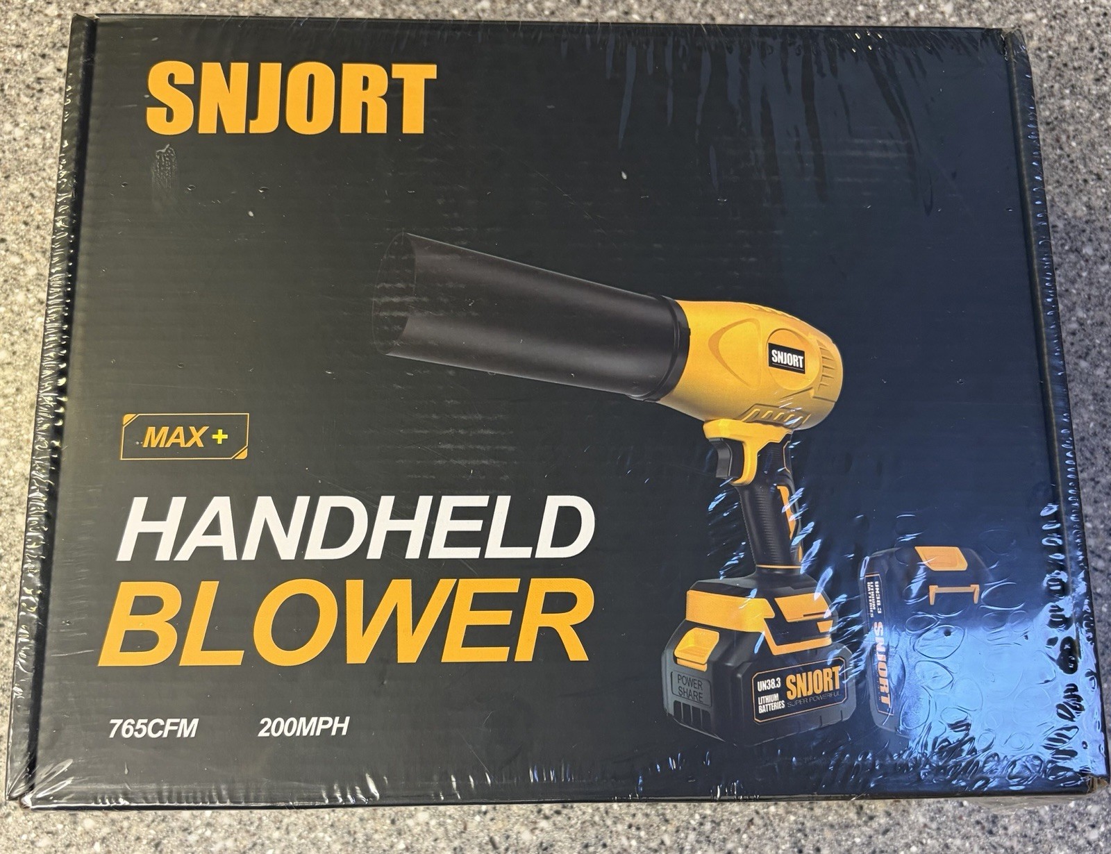 Snjort Max+ Handheld Blower 200 MPH 765 CFM High Power Electric New Sealed Box