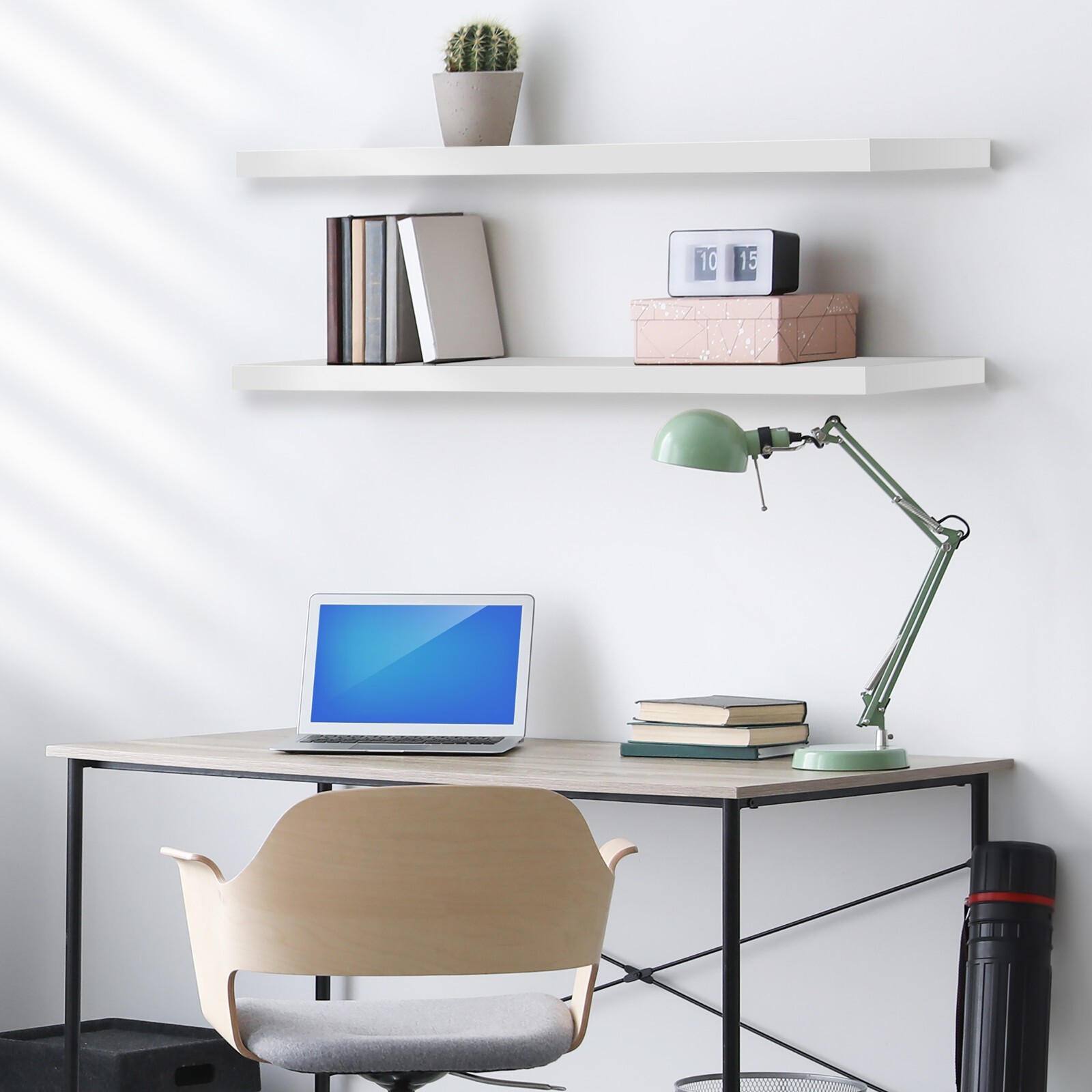 Sorbus Floating Shelves for Wall, 2 Pack (35 Inch) Long Wall-Mounted Shelves