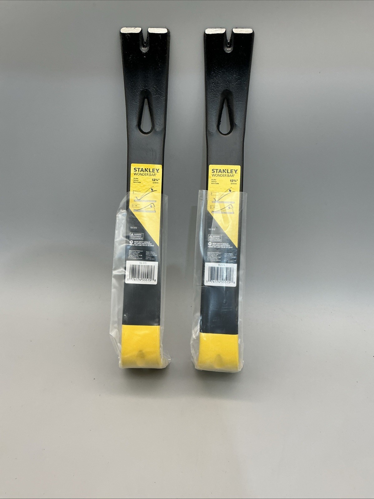 2 Pack Stanley 12 In. Wonderbar Pry Bar New