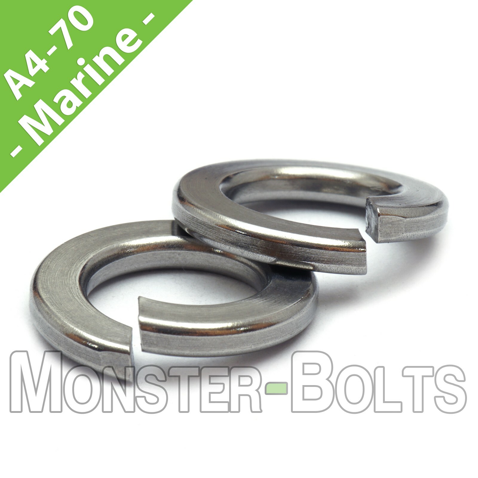 A4 (316) Stainless Steel Split Lock Washer DIN 127B – M2 M2.5 M3 M4 M5 M6 M8 M10