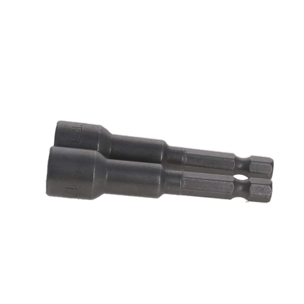 1/4″ Quick-Change Hex Shank 10mm Magnetic Nut Setter Driver Drill Bit, 65mm L…