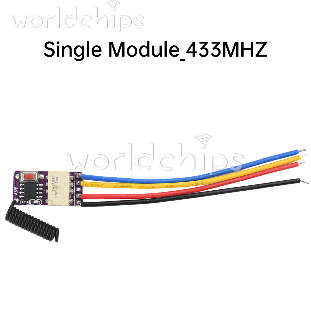 3.7V-12V RF Remote PCB Board 433MHZ Wireless Relay Switch Signal Module New