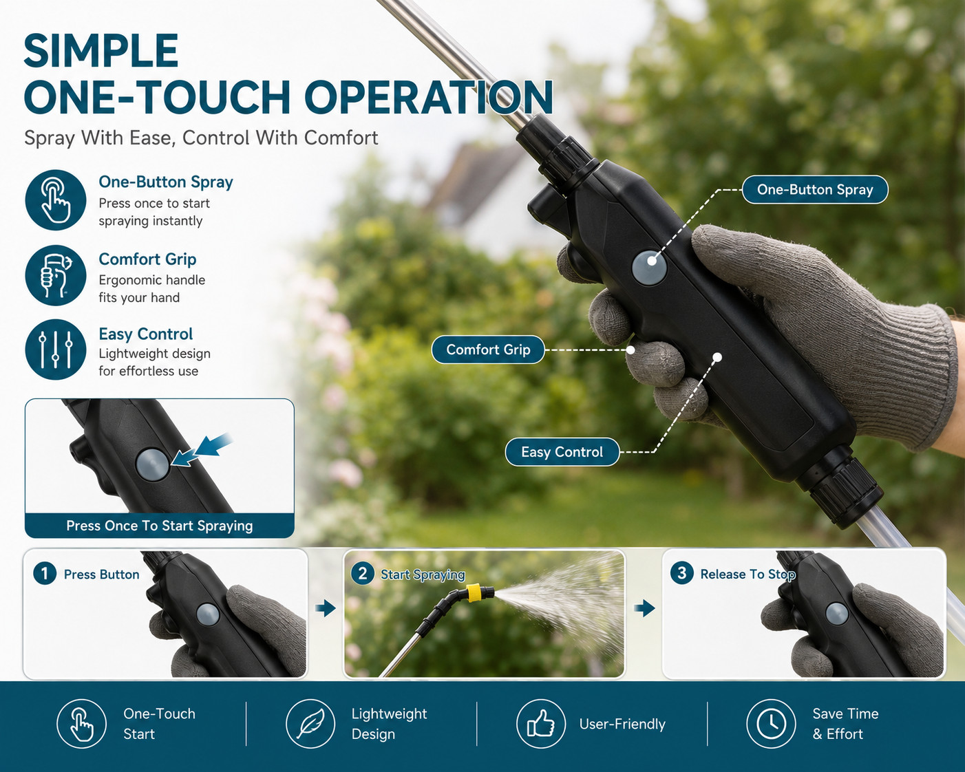 8L Electric Garden Sprayer USB Rechargeable Backpack Water Spray Pump Adjustable