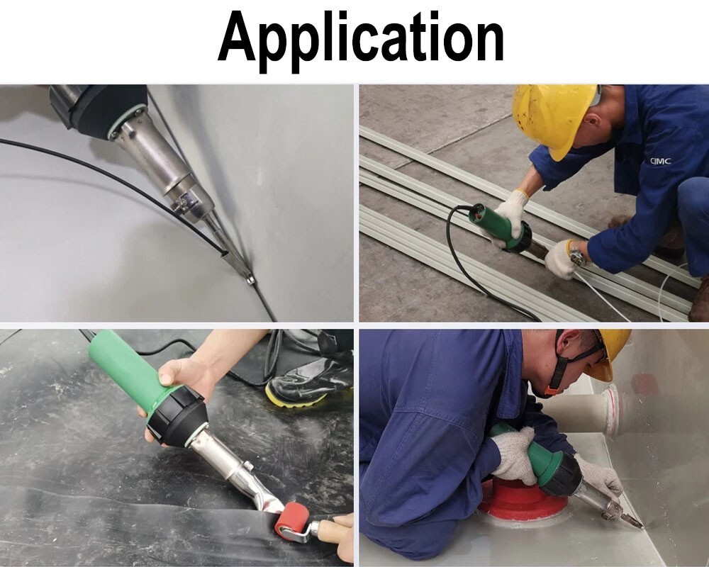 120V Professional 1600W Heat Gun Hot Air Torch Plastic Welder TPO PVC Tool
