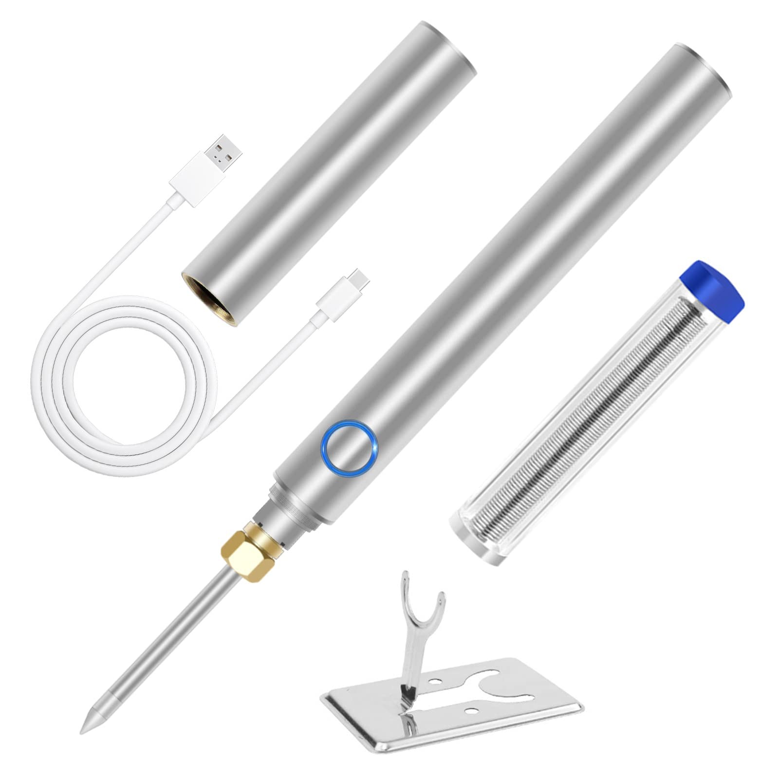 Cordless Soldering Iron Kit USB Wireless Electric Gun Pen 1100mAh Tool