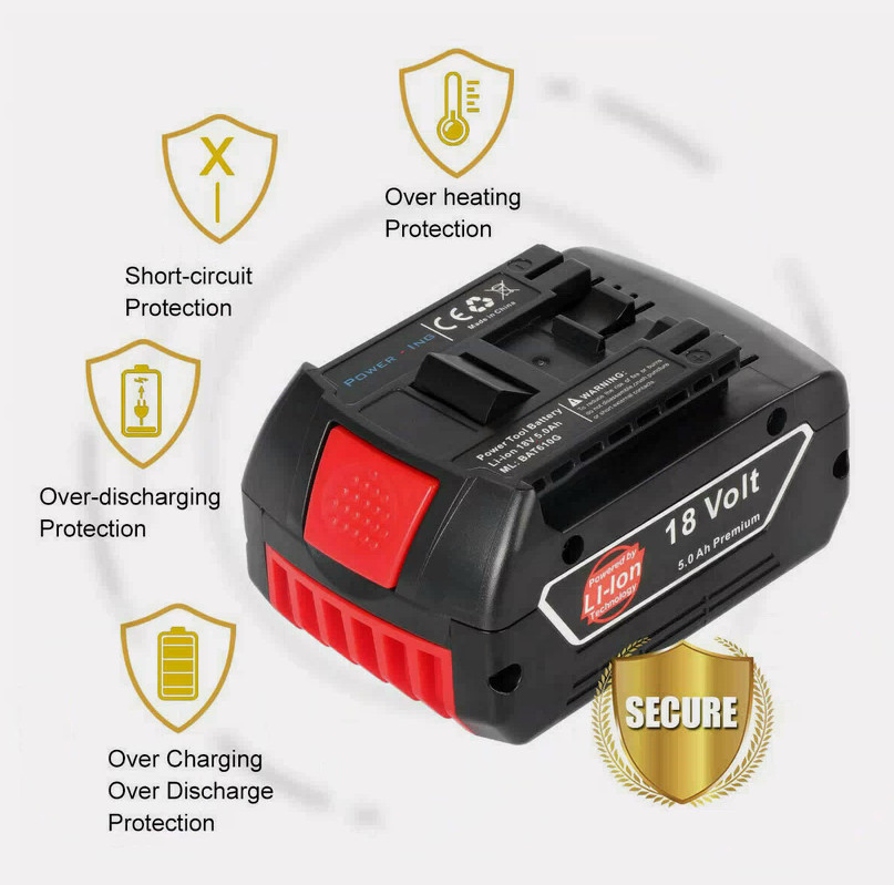 BAT609 For BOSCH 18V CORE 18 Volt 8.0 Ah High Performance Battery Li-ion BAT618