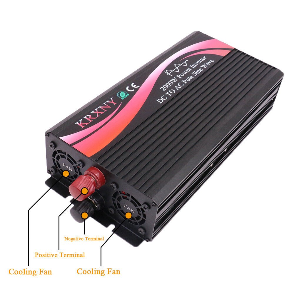 2000W Off Grid Pure Sine Wave Power Inverter 48V DC to 110V 120V AC 60HZ US