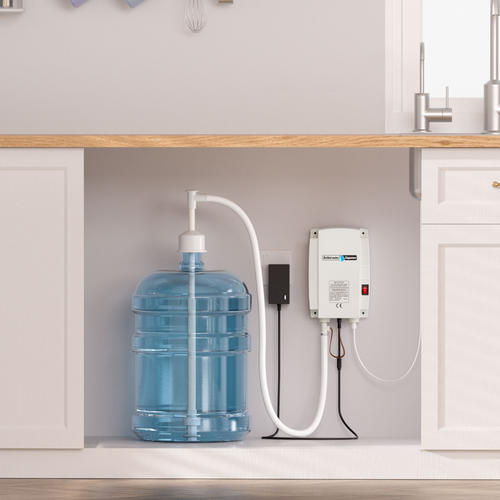 VEVER AC Bottled Water Dispensing Pump System Dispenser Replace Bunn Flojet 110V