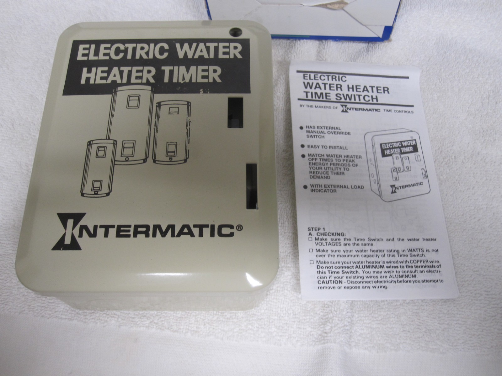 New Intermatic WH21 Water Heater Timer 250 Watts, 25 Amps 250 Volts NOS