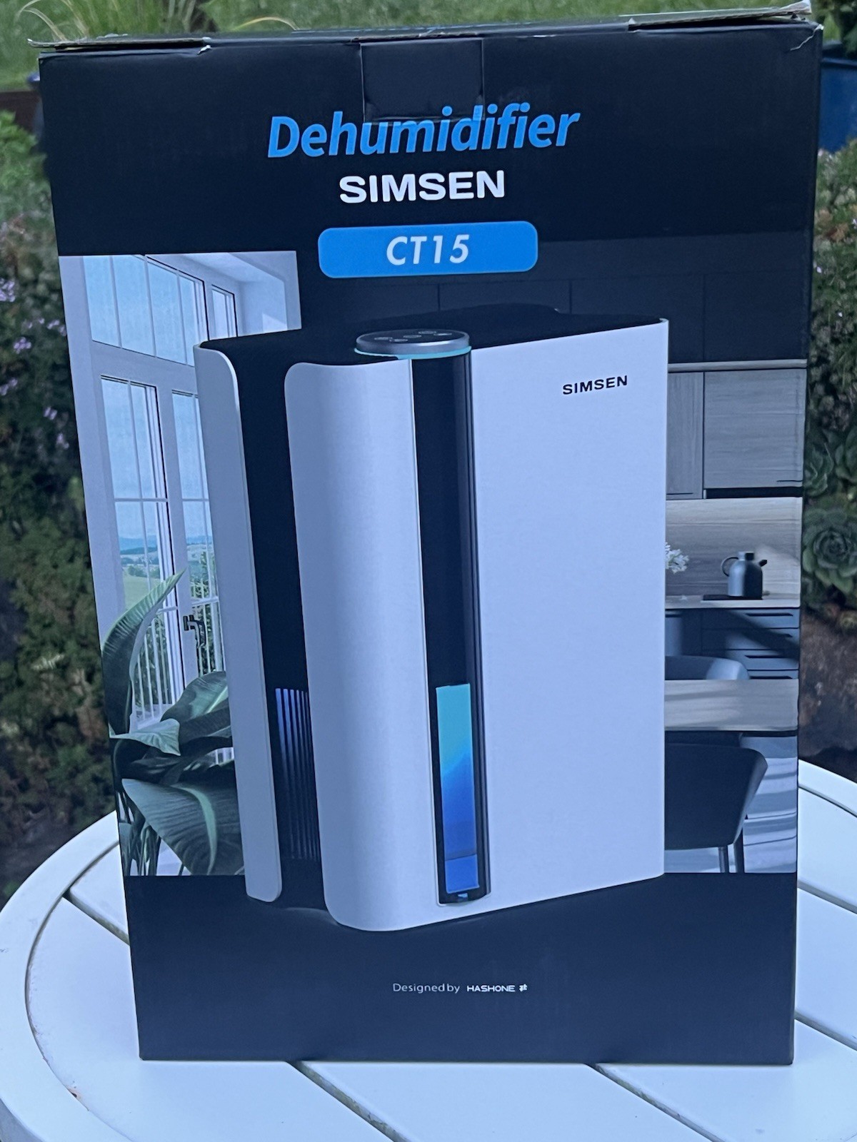 SIMSEN CT15 Tower Dehumidifier 2.8L White/Black, Auto Shut Off, Ionizer