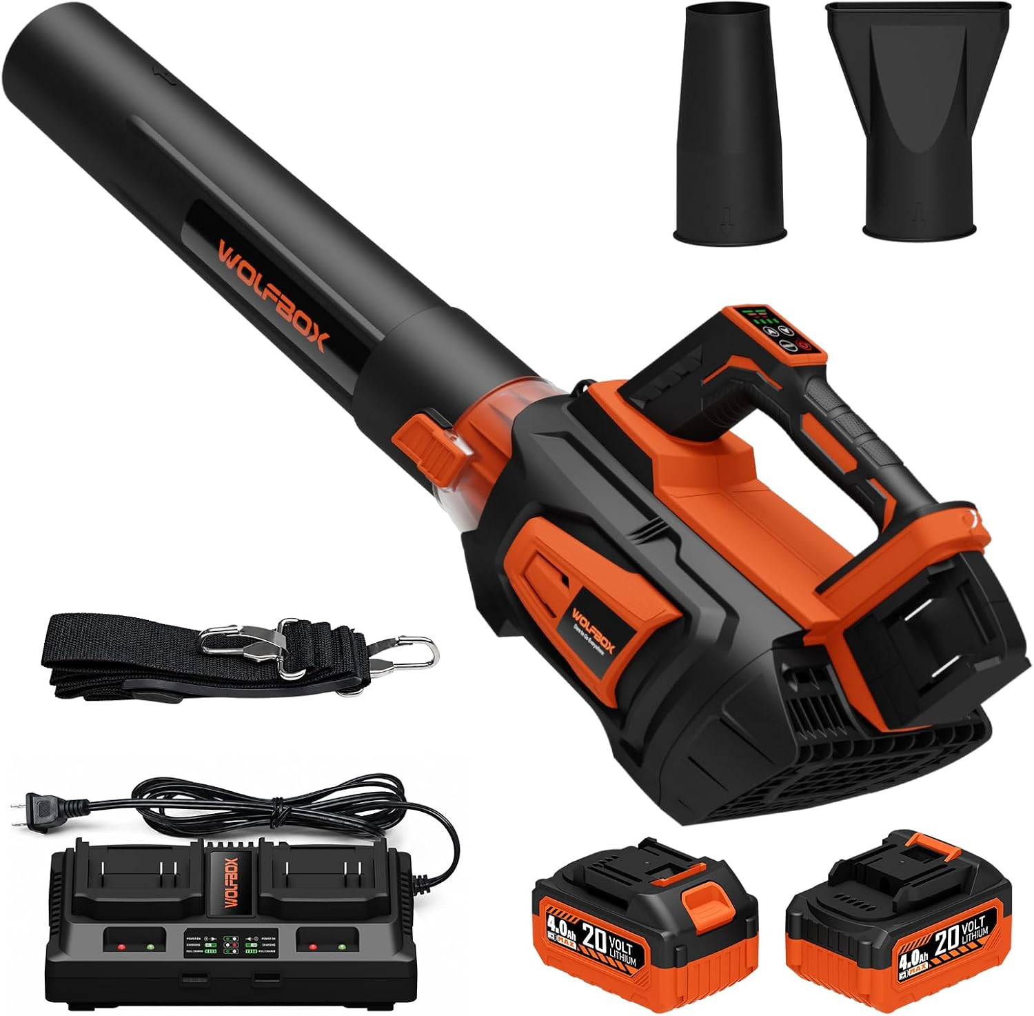 MT600 Cordless Leaf Blower, 620 CFM 150 MPH, 2 Batteries | 40V System, Dual-Port