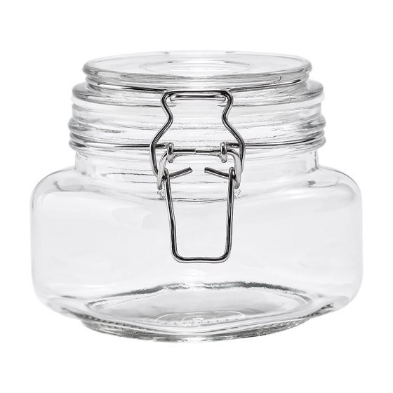 2-Pack 38 oz Glass Canister with Locking Lid Airtight Food Storage Container