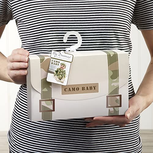 Big Dreamzzz Baby 2-Piece Layette Set in Backpack Gift Box, Tan, 0-6 Months Camo