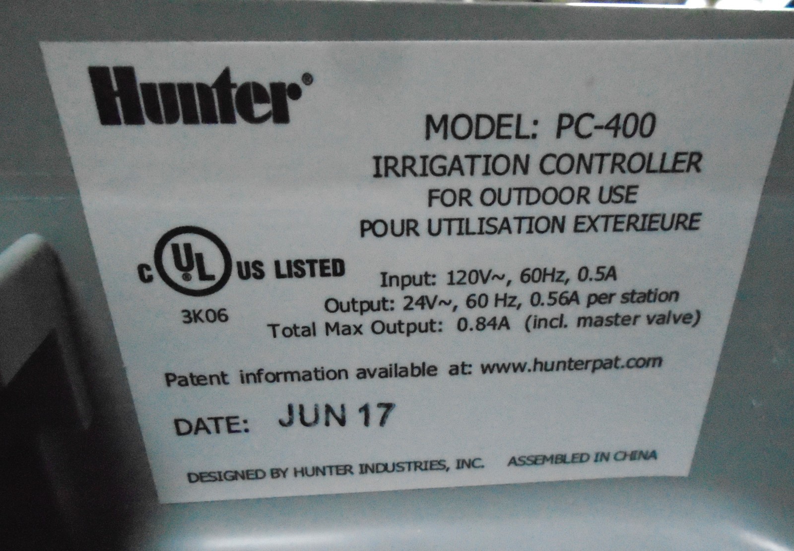 Hunter Pro C 400 Residential & Light Commercial Irrigation Controller 9 Stations