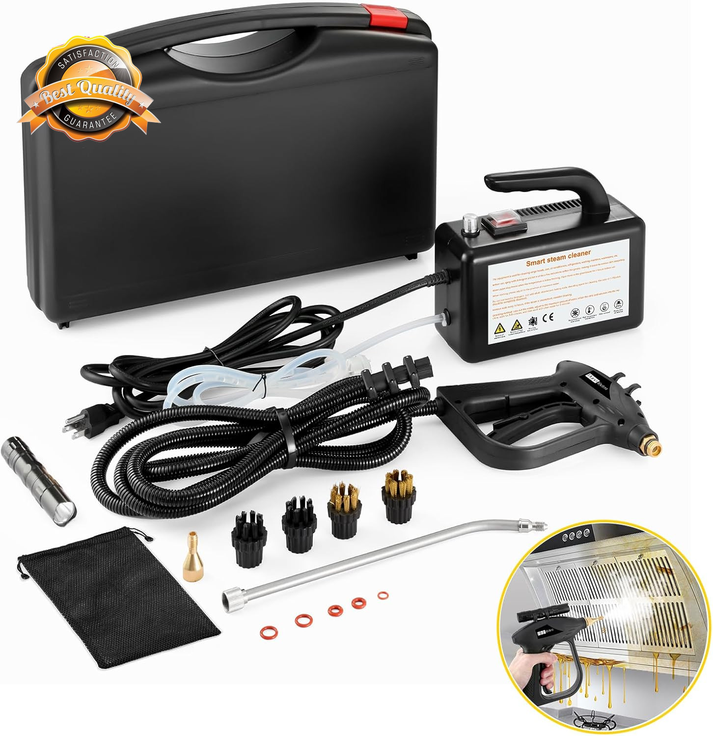 Handheld Steamer for Cleaning 1700W Car Engine Steam Cleaner | High Pressure Ste