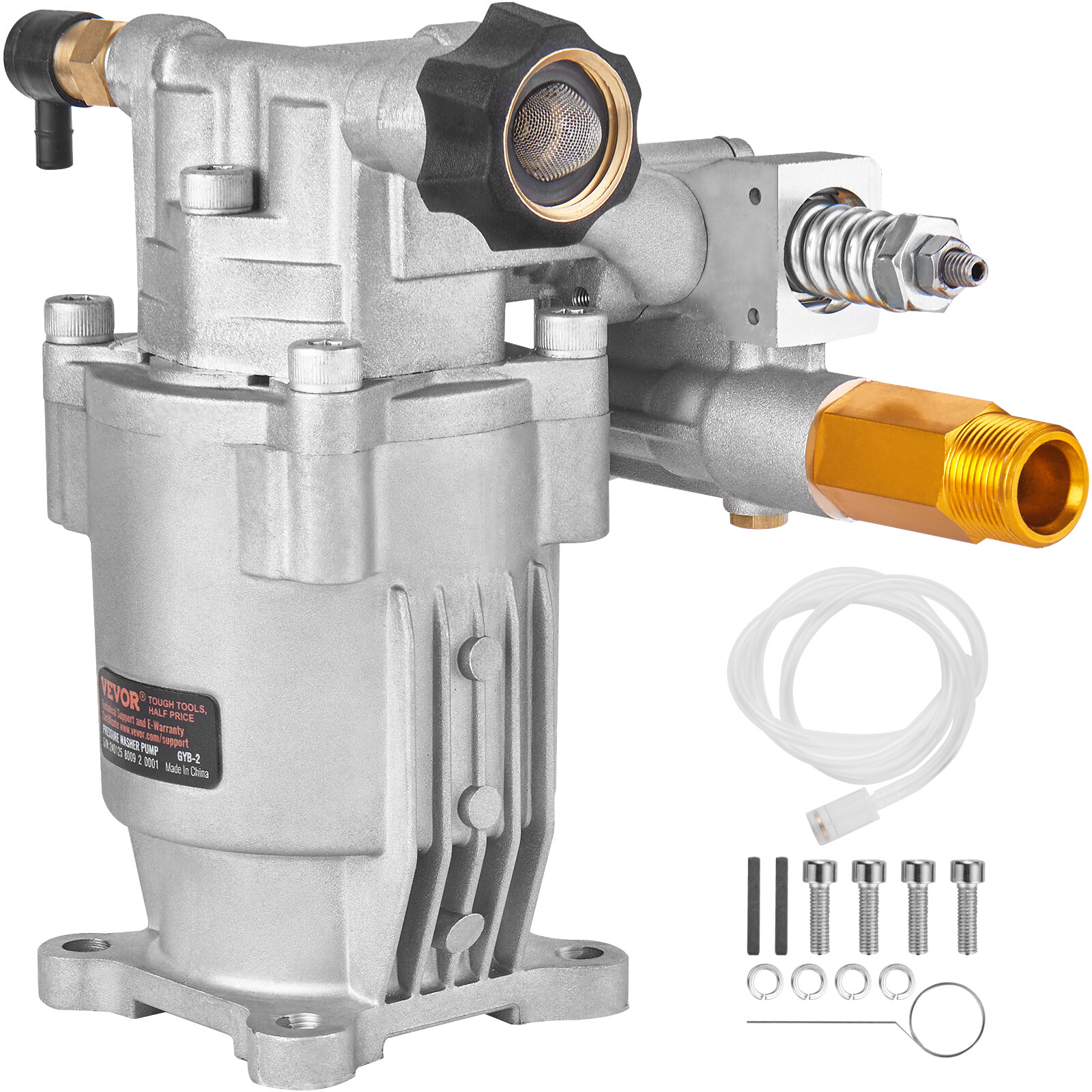 VEVOR Pressure Washer Pump Power Washer Pump 3/4″ Horizontal 3400 PSI 2.5 GPM