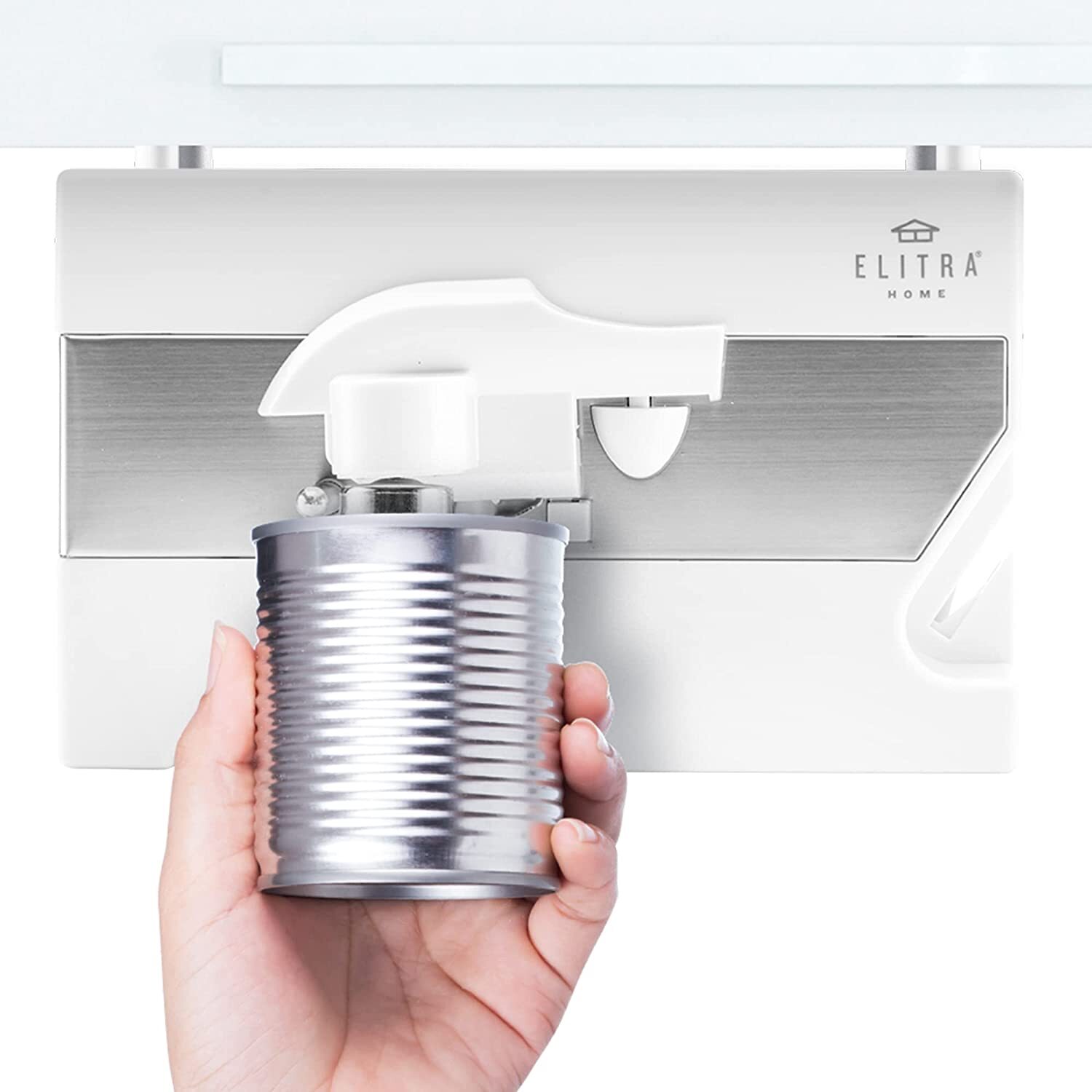 3 in 1 Under the Cabinet Electric Can Opener, Blade Sharpener, Bottle Opener