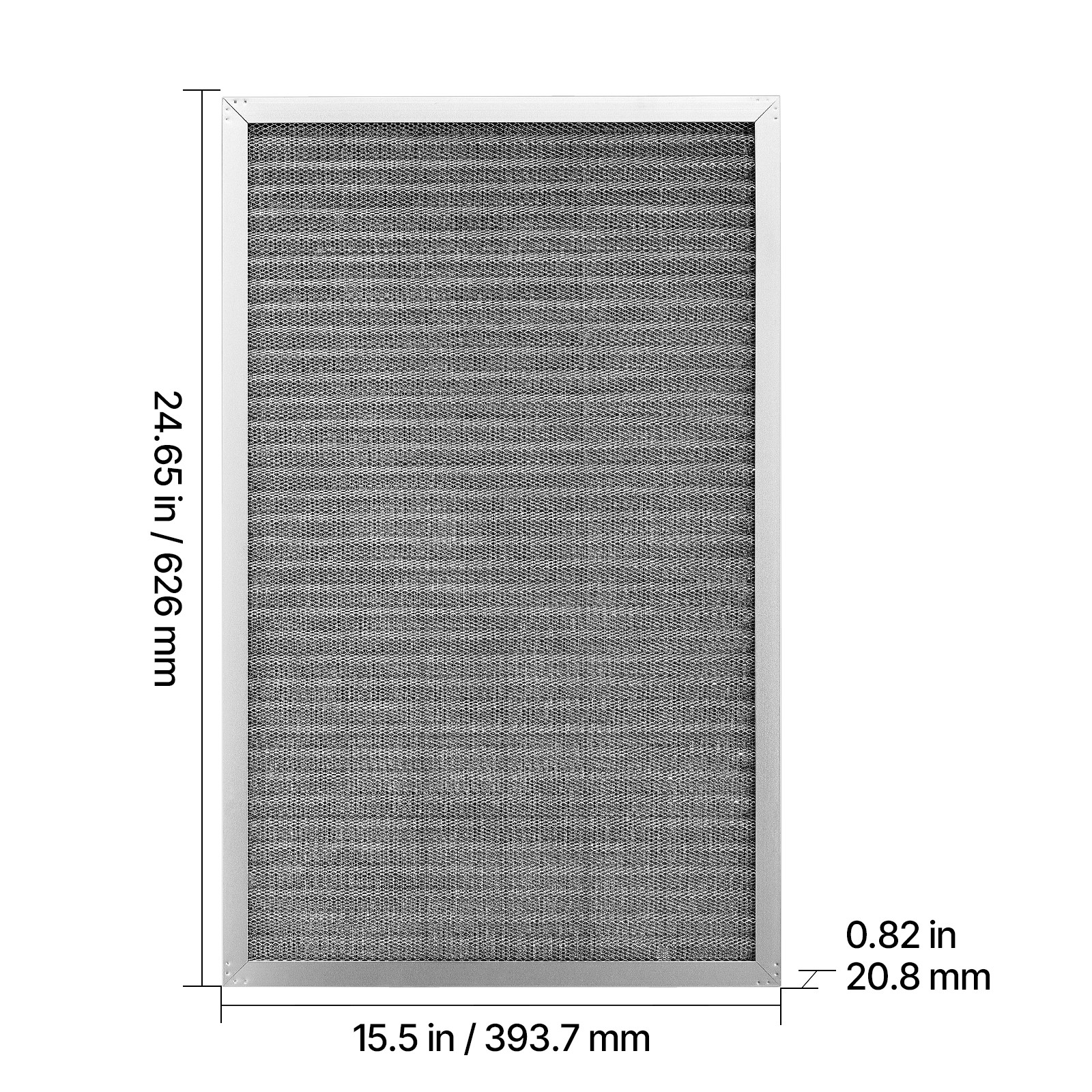 Permanent Washable Electrostatic Furnace AC Air Filter MERV 8 16x25x1″