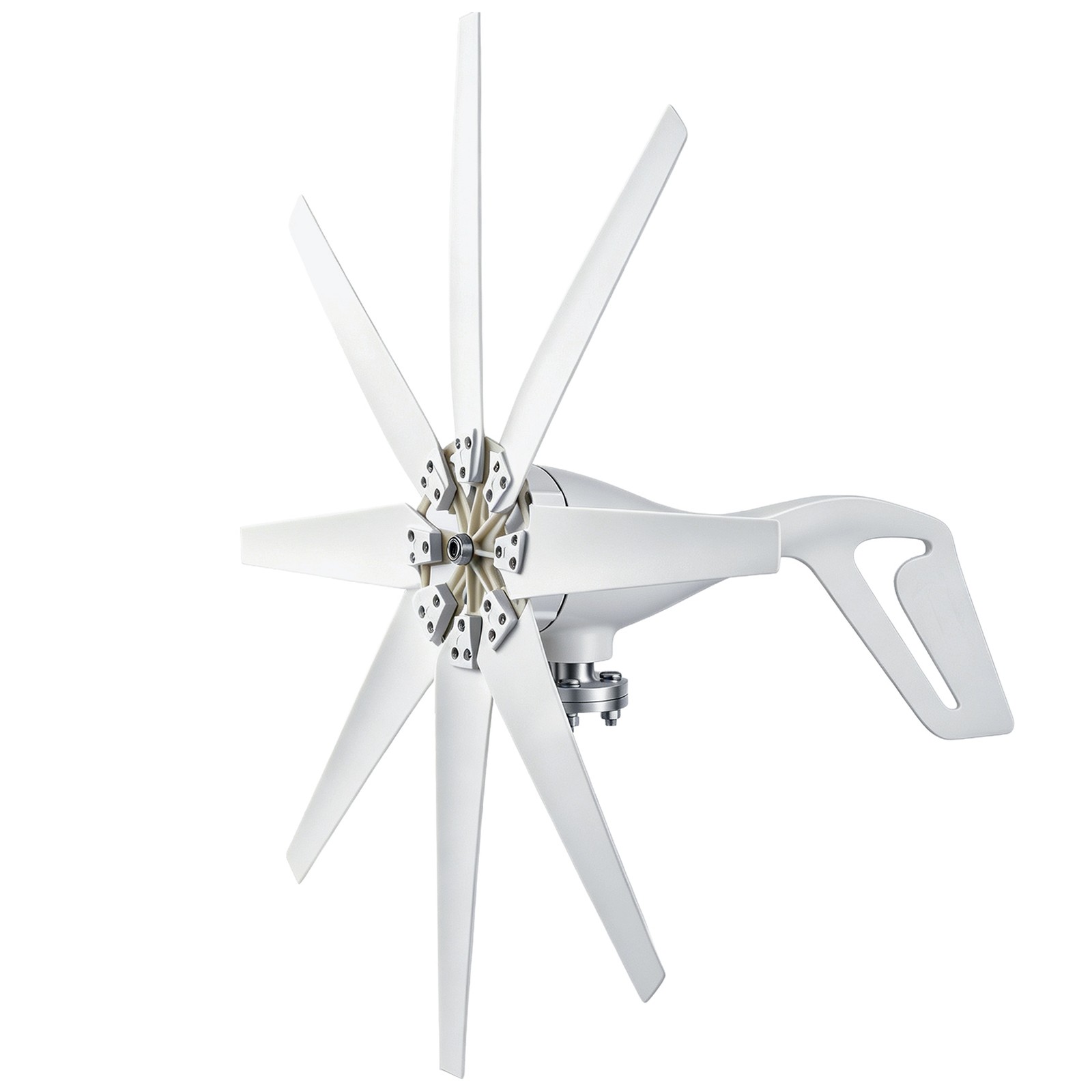 2000W 8 Blades Wind Turbine Generator Kit 24V Windmill w/Controller Home Power