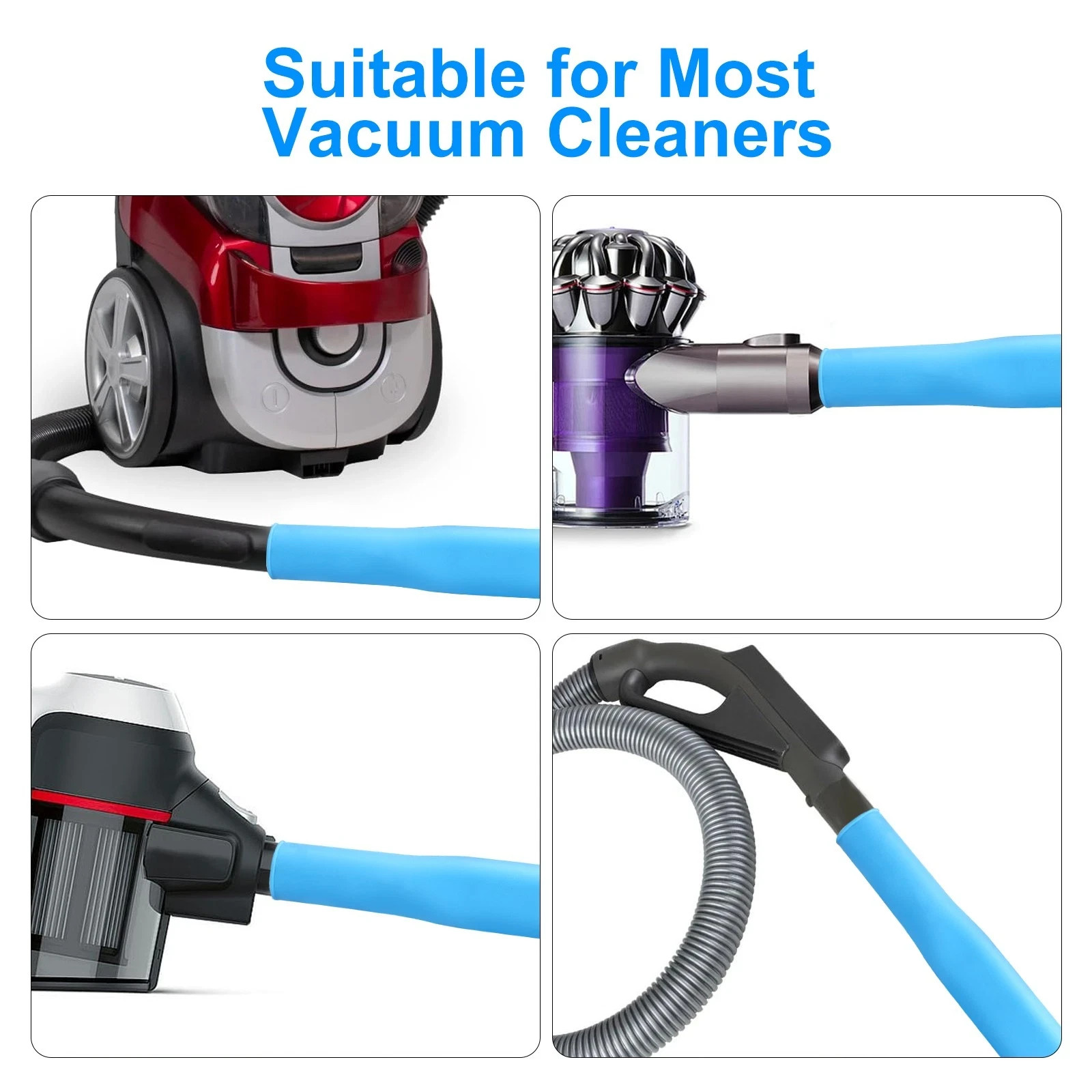 2-Piece Dryer Vent Lint Remover Vacuum Hose Attachment Cleaner Kit with Brush