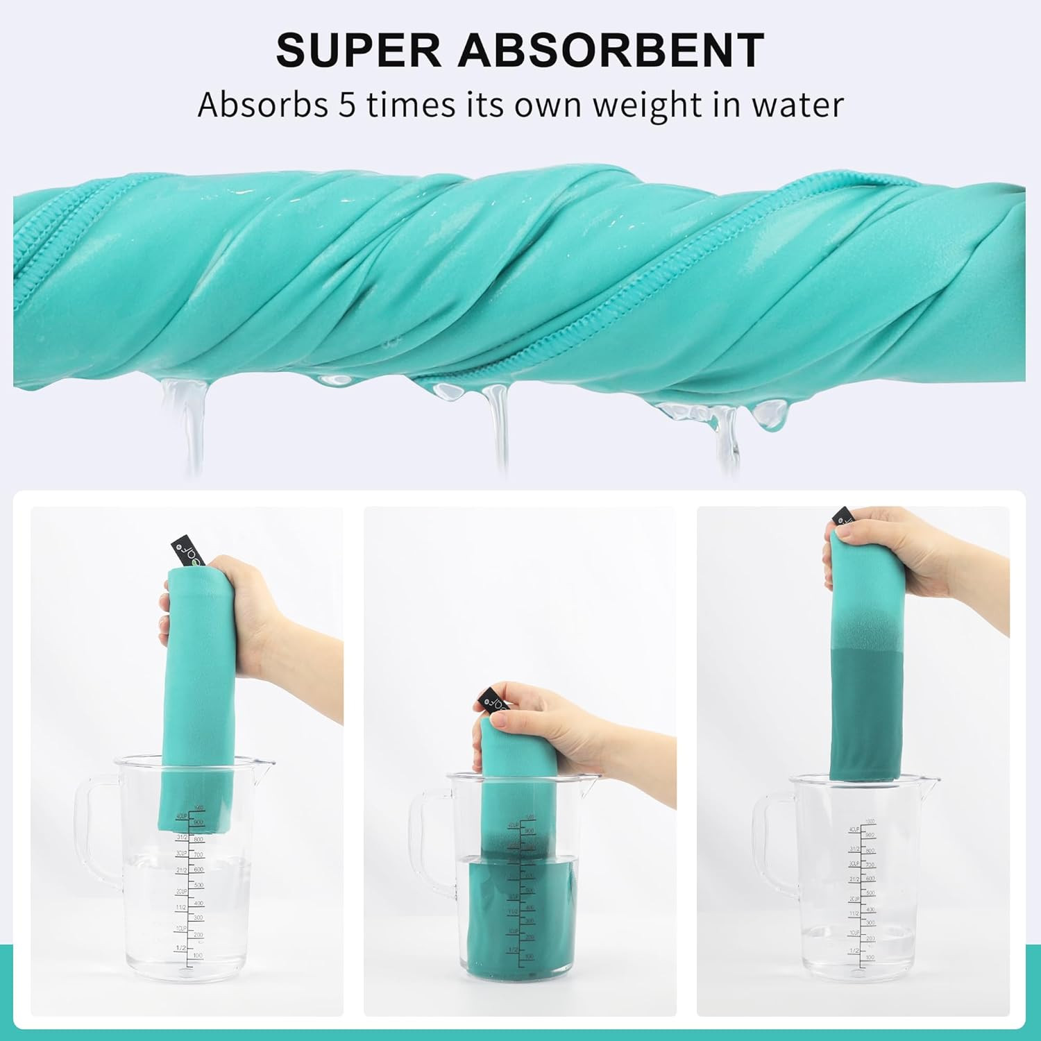 Compact Microfiber Towel – Quick Dry, Ultra Absorbent, Ideal for Travel & Sports