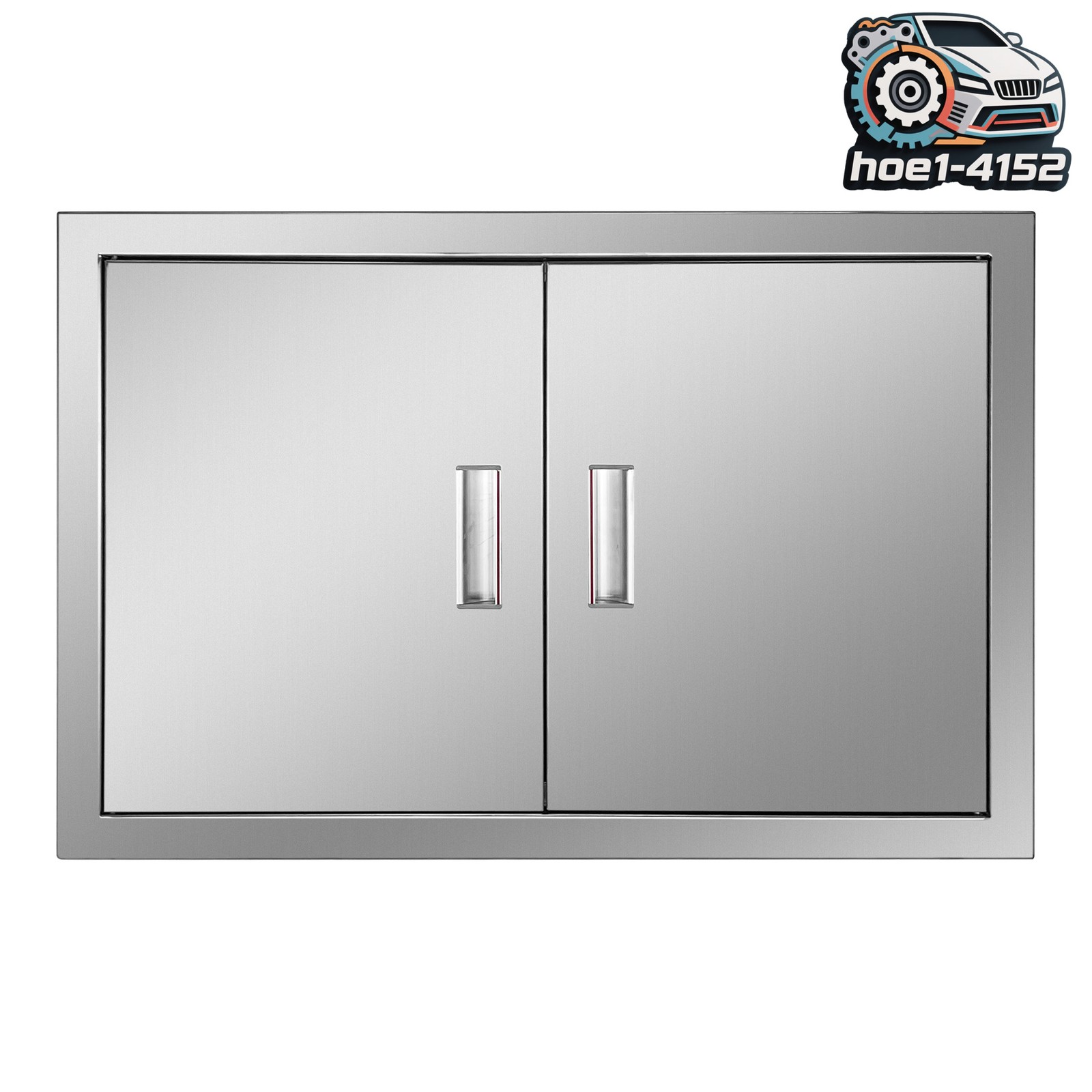 BBQ Access Door 28Wx19H Inch Double Outdoor Kitchen Stainless Steel Flush Mount