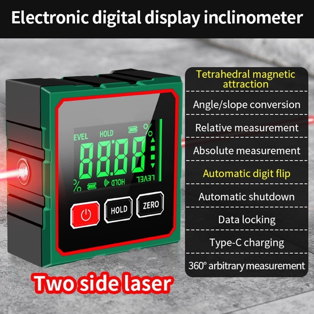 360° Magnetic Digital Protractor Angle Finder Gauge Inclinometer Level Meter US