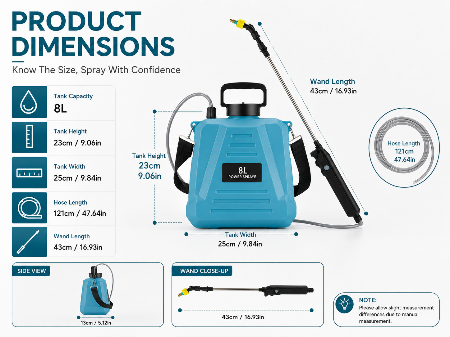 8L Electric Garden Sprayer USB Rechargeable Backpack Water Spray Pump Adjustable