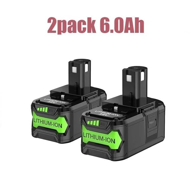 2PACK For RYOBI P108 18V One Plus 6.0Ah High Capacity Battery Lithium-Ion Li-Ion