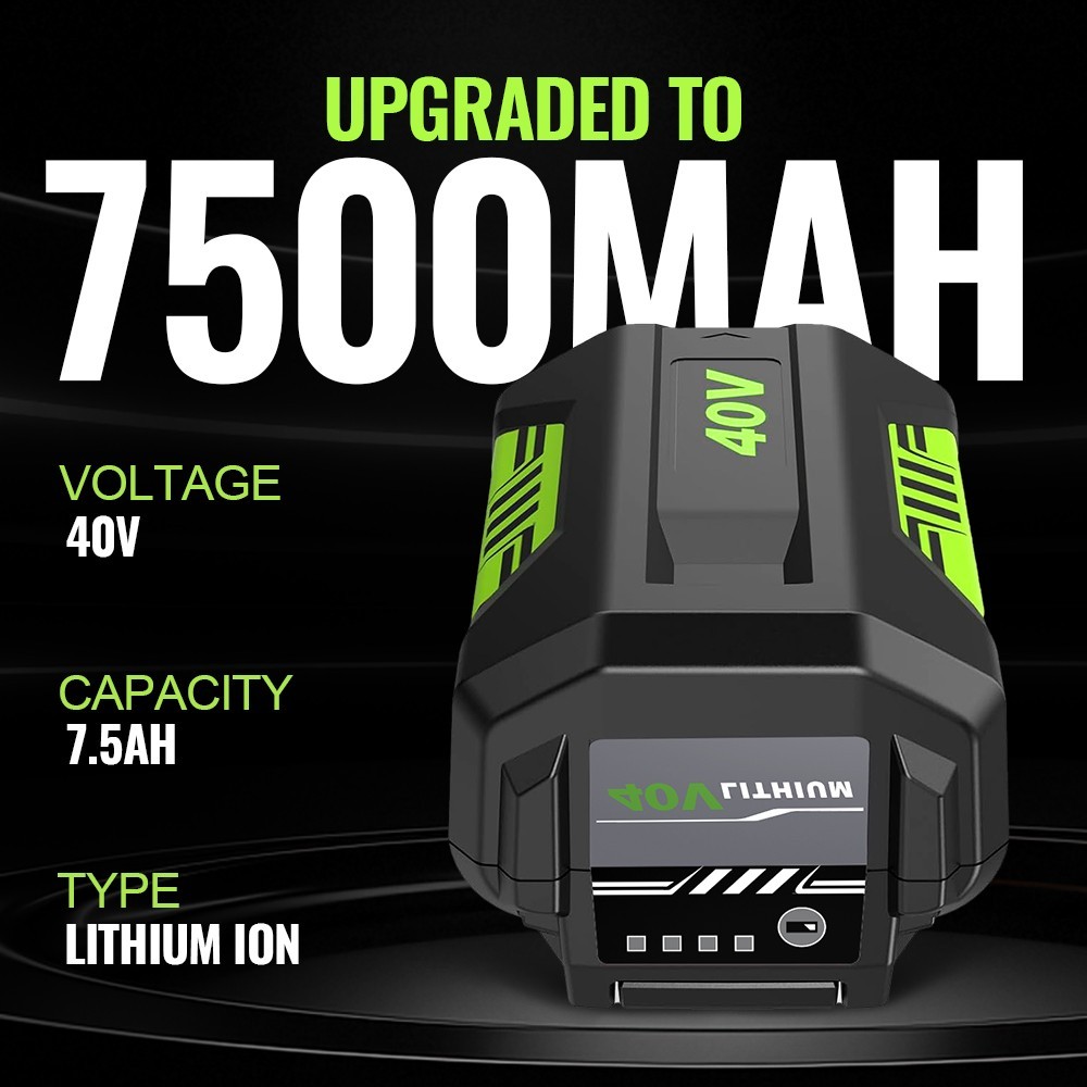 40V 7.5Ah Lithium Battery for Ryobi OP4050 OP40602 OP40261 OP4060 OP4030