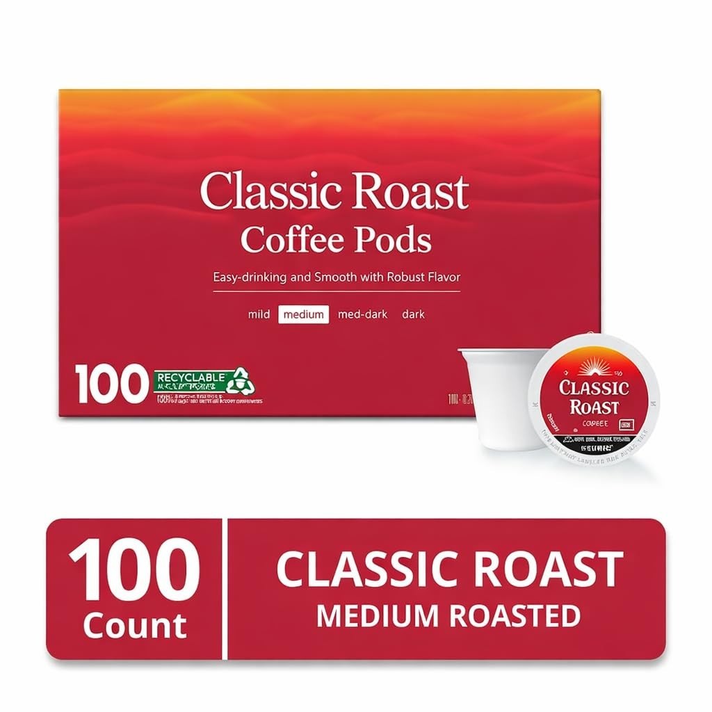 Folgers Classic Medium Roast K-Cup Coffee Pods 100 counts