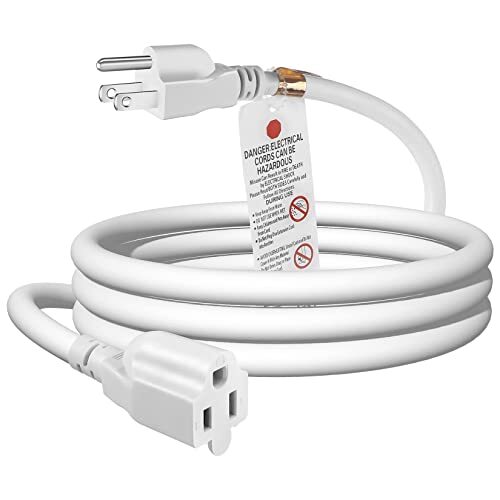 3 Feet 1875W 15A Heavy Duty Extension Cord Outlet Saver 3-Prong 14 AWG Power