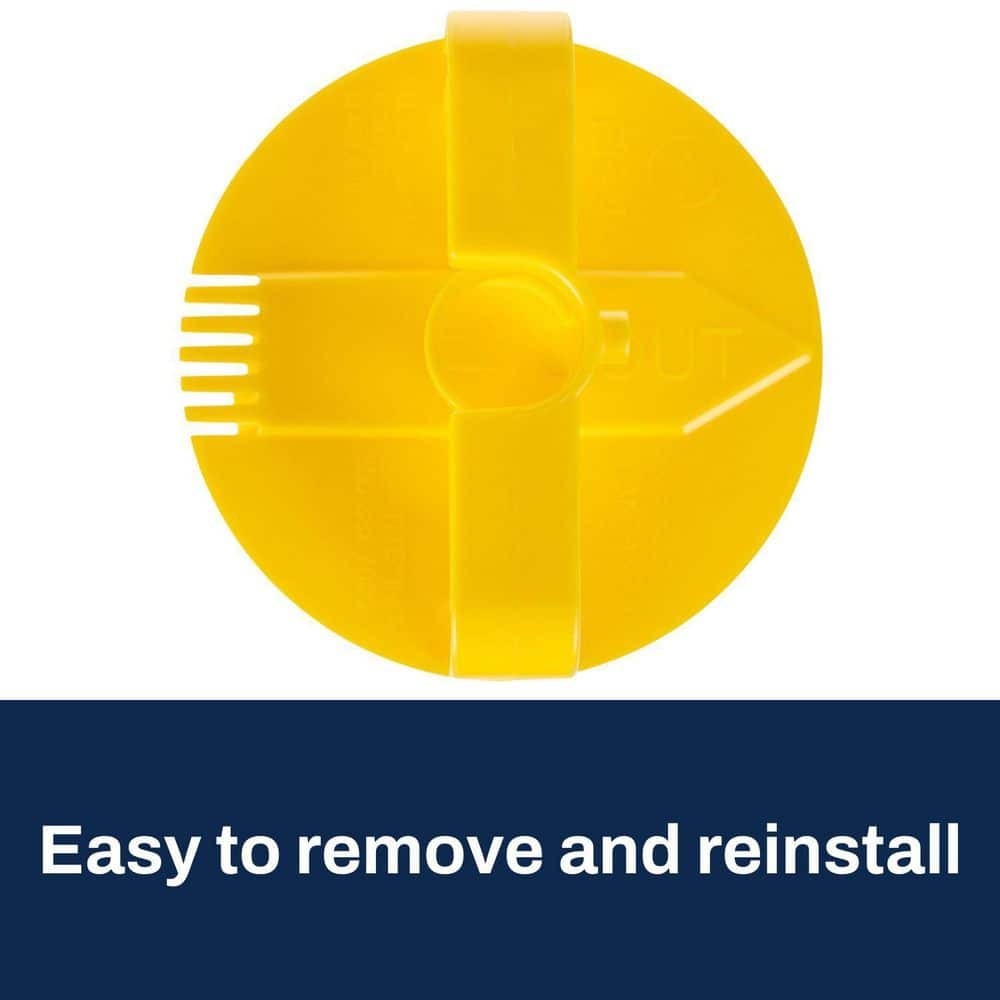 Septic Tank Effluent Filter 4 in Tee Insert Yellow Washable Reusable Easy Clean