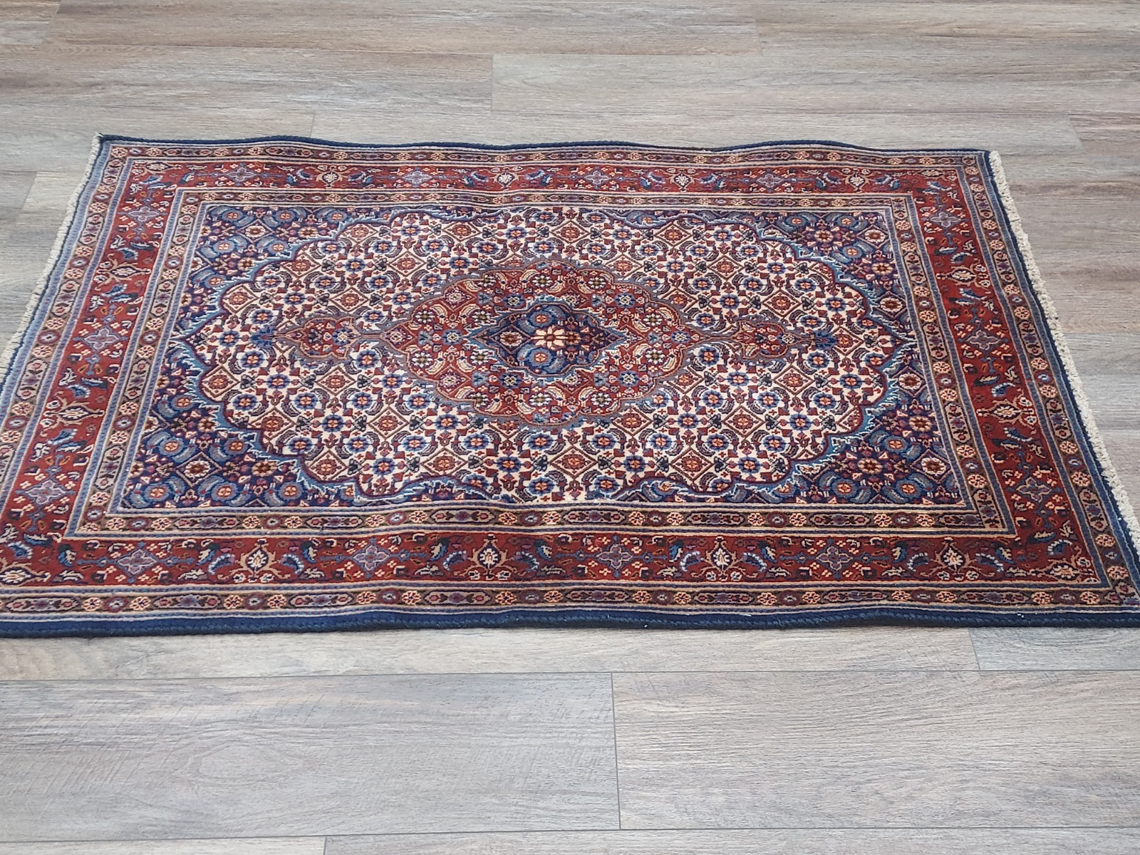 Turkish Silk&Wool Hand Made Bohemian Royal Classic Design, Turkish Rug 3×4.6 Ft