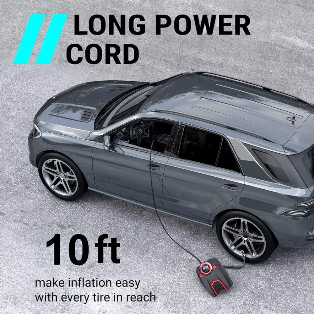 Car Tire Air Pump Inflator Compressor Digital Electric Auto Portable 150PSI 12V