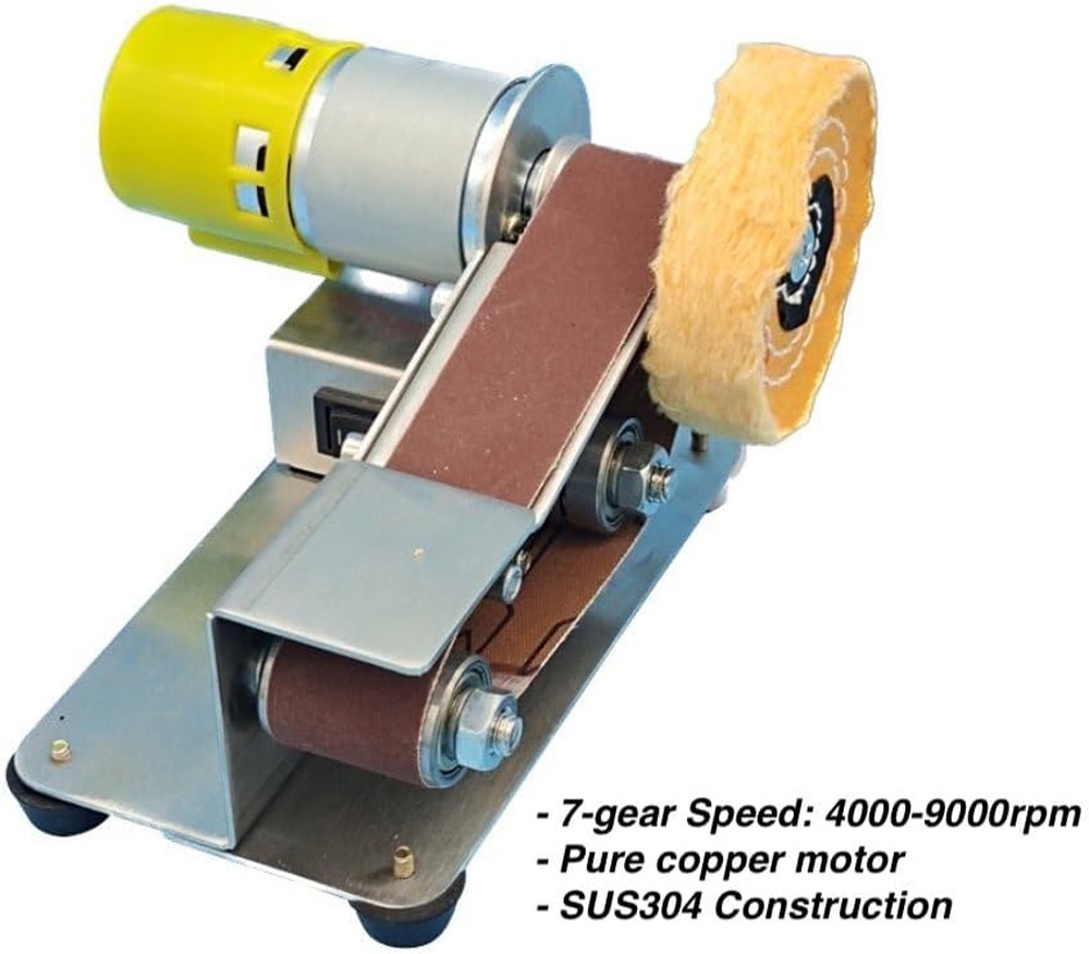 Mini Electric Grinder Belt Sander Polishing Grinding Knife DIY Sharpener Machine